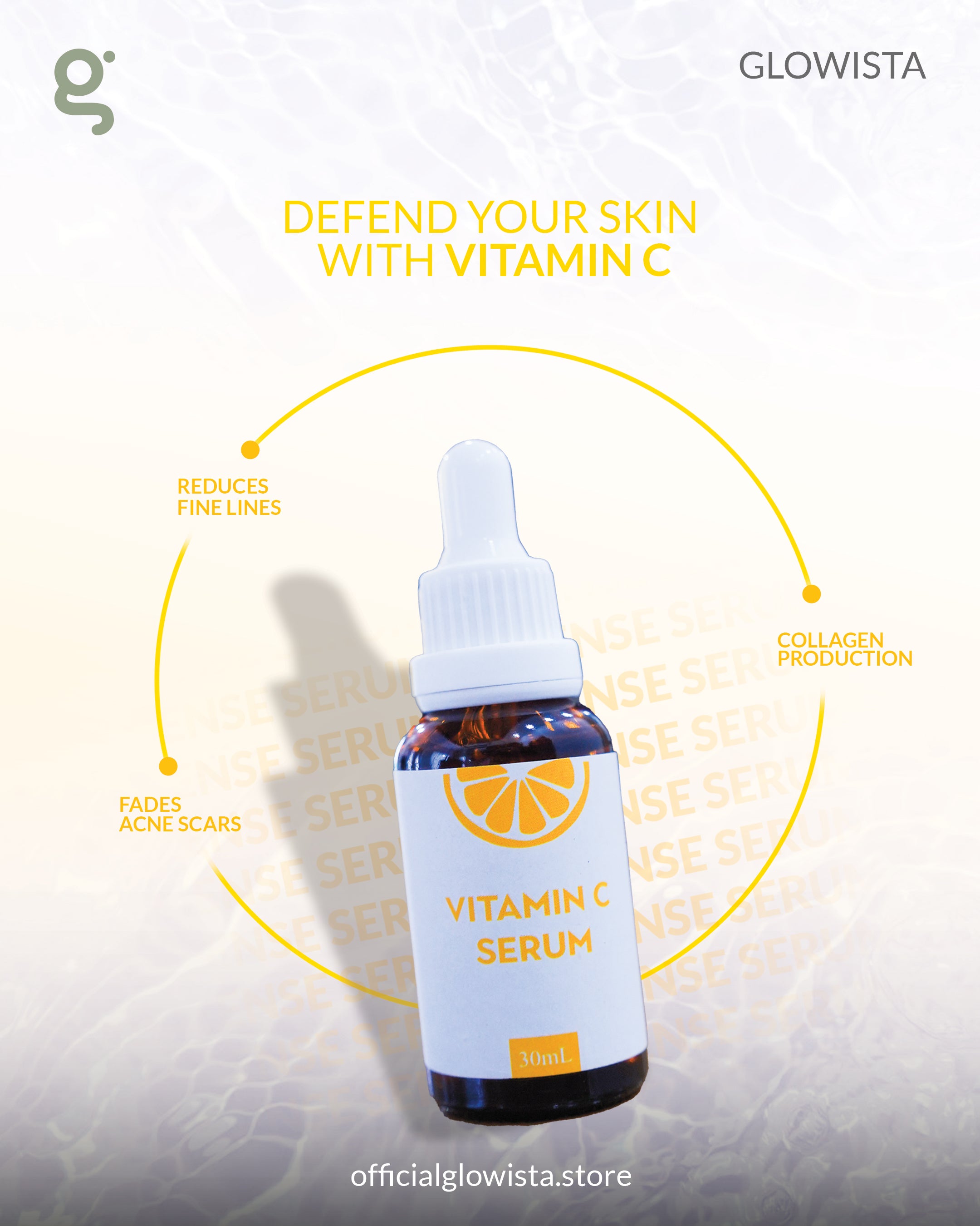 Vitamin C- Brightening serum  12 %(VITAMIN C + VITAMIN E)